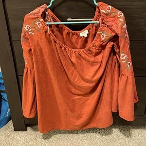 Off the shoulder blouse